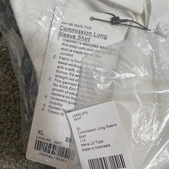 * Lululemon Commission LongSleeve Shirt white - Picture 4 of 4
